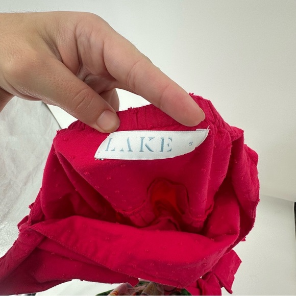 Lake Lolly Dress in Heatwave 100% Cotton Loungewear Hot Pink Maxi Size Small - Picture 5 of 6